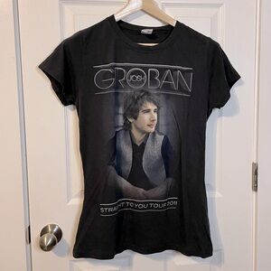 Bay Island dark gray Josh Groban 2011 graphic band tee woman’s sz XL